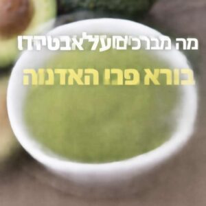 מה מברכים על אבוקדו מרוסק