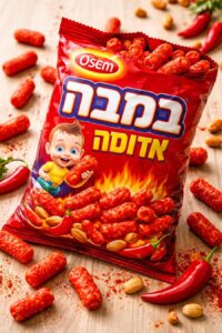 מה מברכים על במבה אדומה